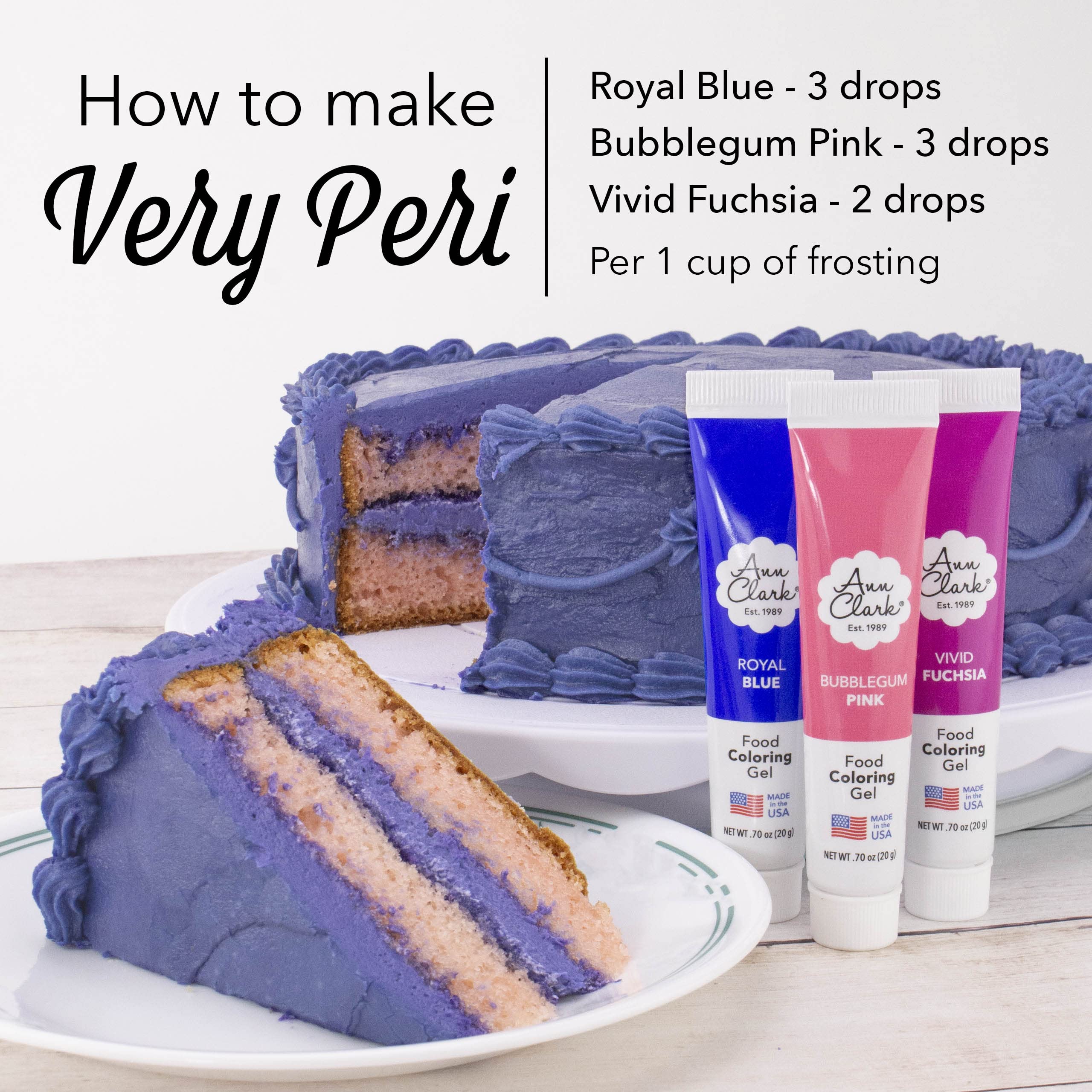 "Very Peri" Color of the Year Icing and Frosting