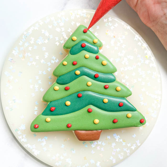 How to Decorate a Christmas Tree Sugar Cookie