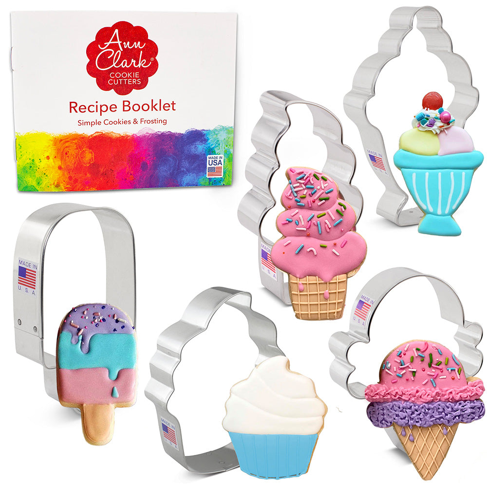 Ice Cream and Sweets Cookie Cutter 5 pc Set