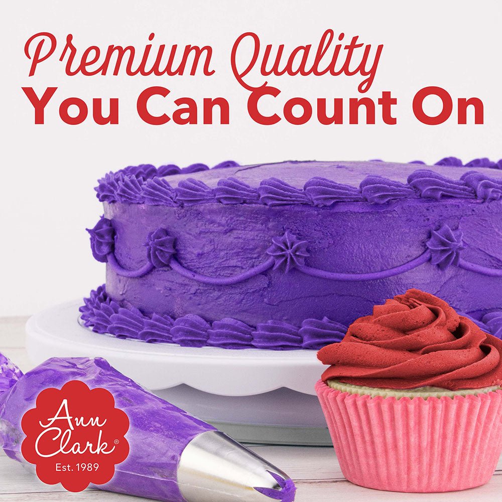 Ann Clark Professional Grade Food Coloring Extra Large 13.5 oz Bottles 12-Color Set