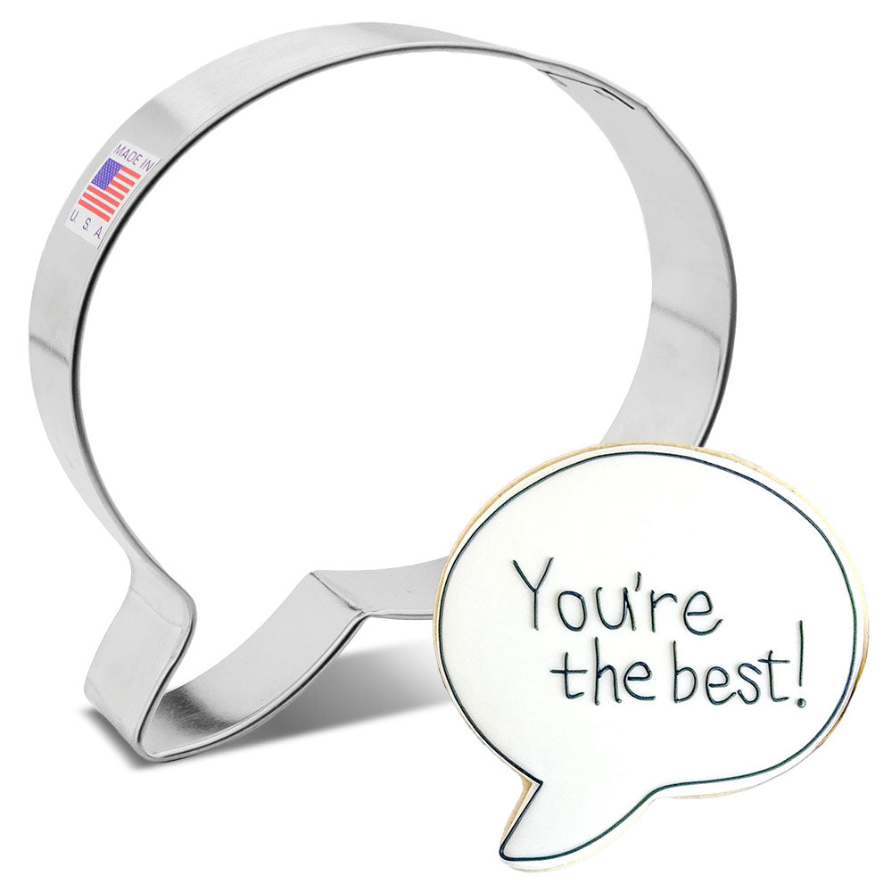 Speech Bubble (From the Vault) Cookie Cutter, 4.5"