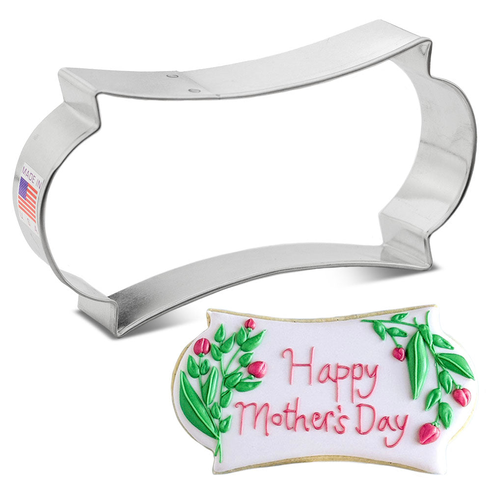 Large Long Plaque (From the Vault) Cookie Cutter, 5"