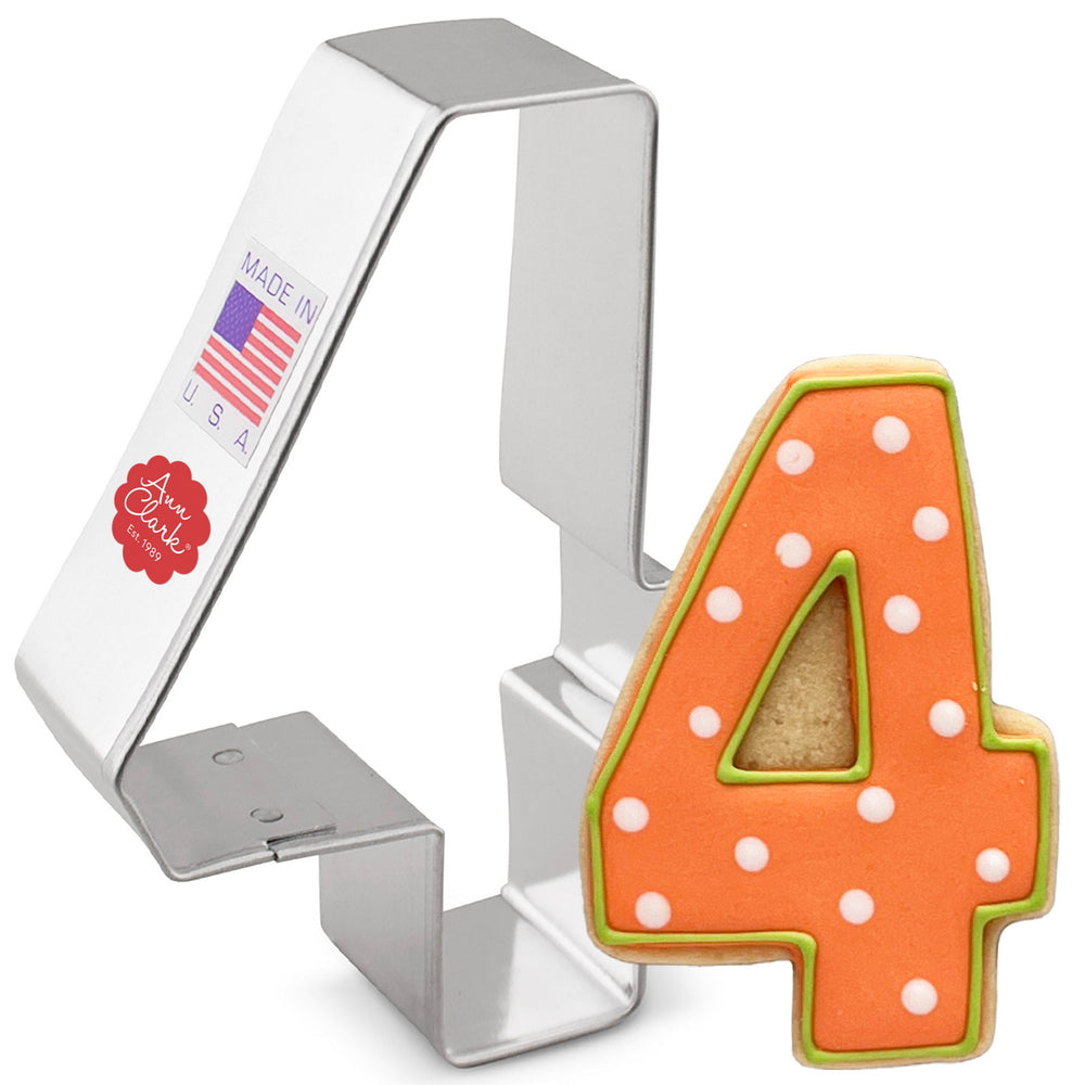 Number 4 Cookie Cutter