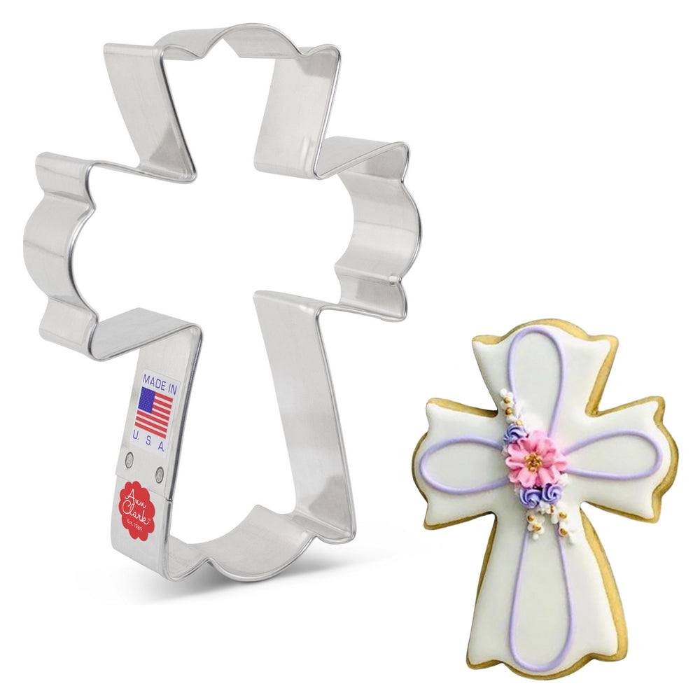 Large Fancy Cross Cookie Cutter
