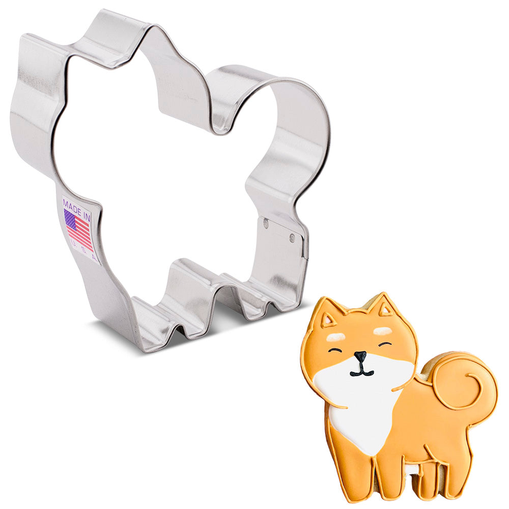 Fluffy Dog Cookie Cutter, 3.5"