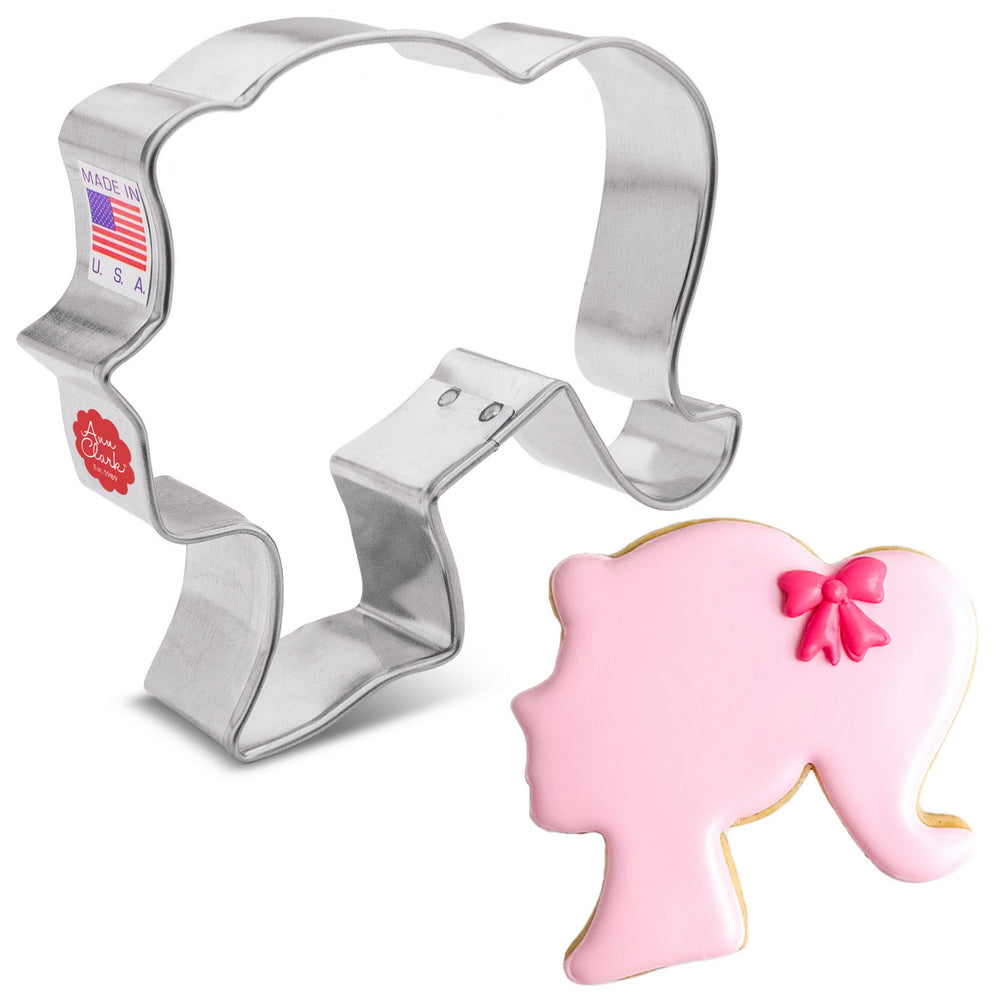 Fashion Doll Head Cookie Cutter