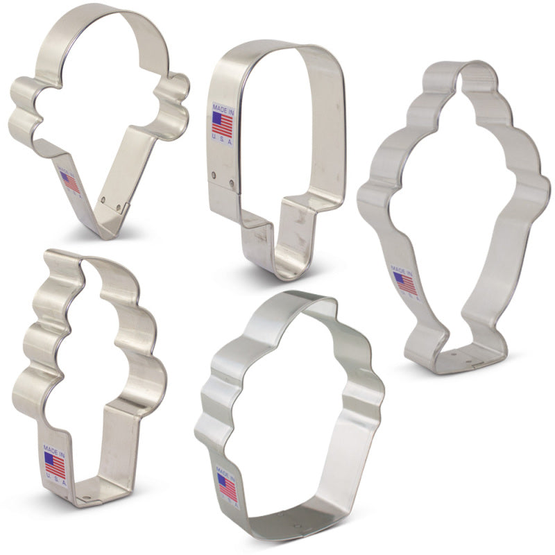 Ice Cream and Sweets Cookie Cutter 5 pc Set