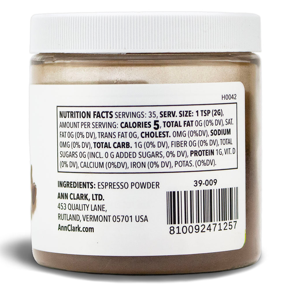 Ann Clark Premium Espresso Powder, 2.5 oz