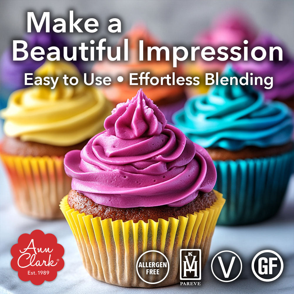 Ann Clark Food Coloring Gel 12-Color Set