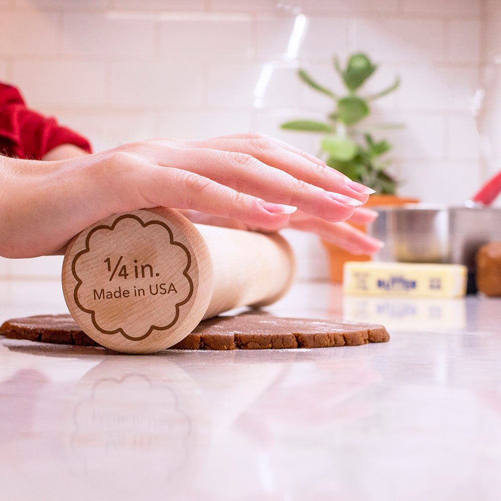 Perfect Cookie Rolling Pin ¼ in Fixed Depth