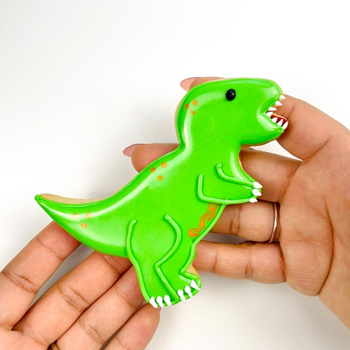 How to Decorate a T-Rex Sugar Cookie: Beginner-Friendly Tutorial