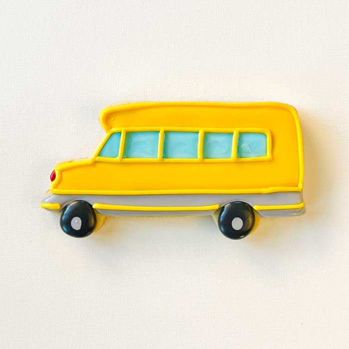 How to Decorate a School Bus Sugar Cookie