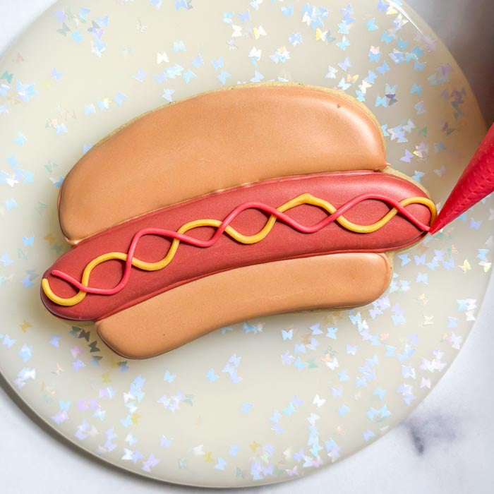 How to Decorate a Hot Dog Sugar Cookie
