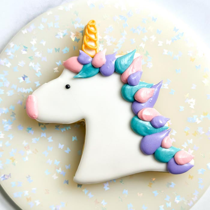 How to Decorate a Unicorn Head Cookie
