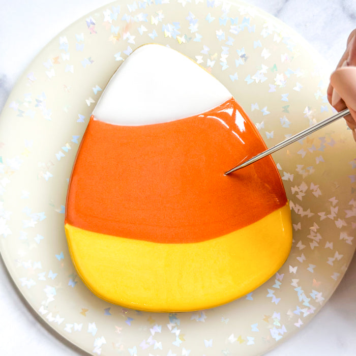 Candy Corn Beginner-Friendly Cookie Decorating Tutorial