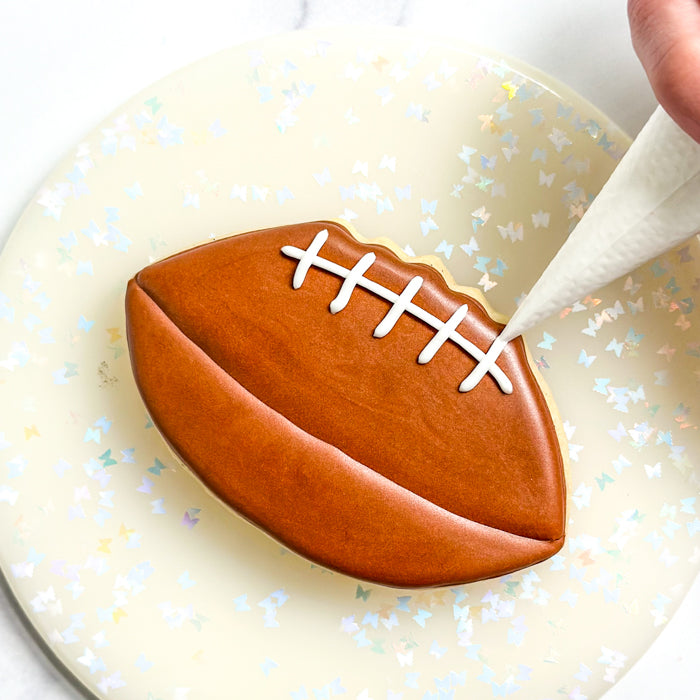 How to Decorate a Football Sugar Cookie