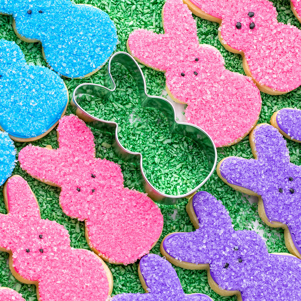 Easter Bunny Cookies with Decorating Sugar