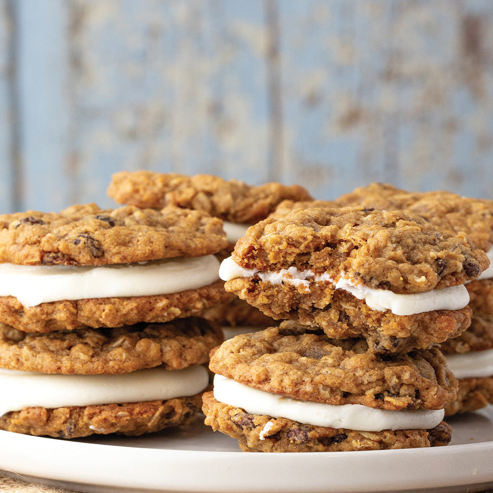 Oatmeal cookie sandiwches