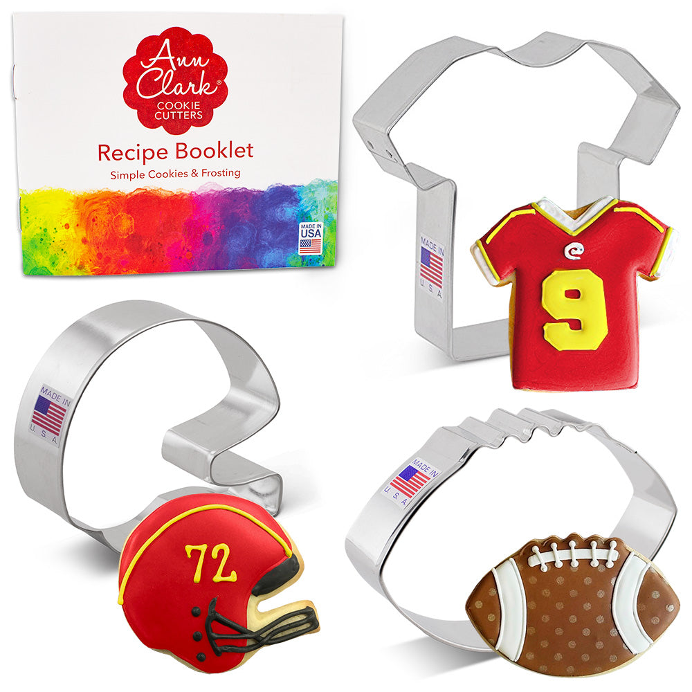 Football Cookie Cutter 3 pc set