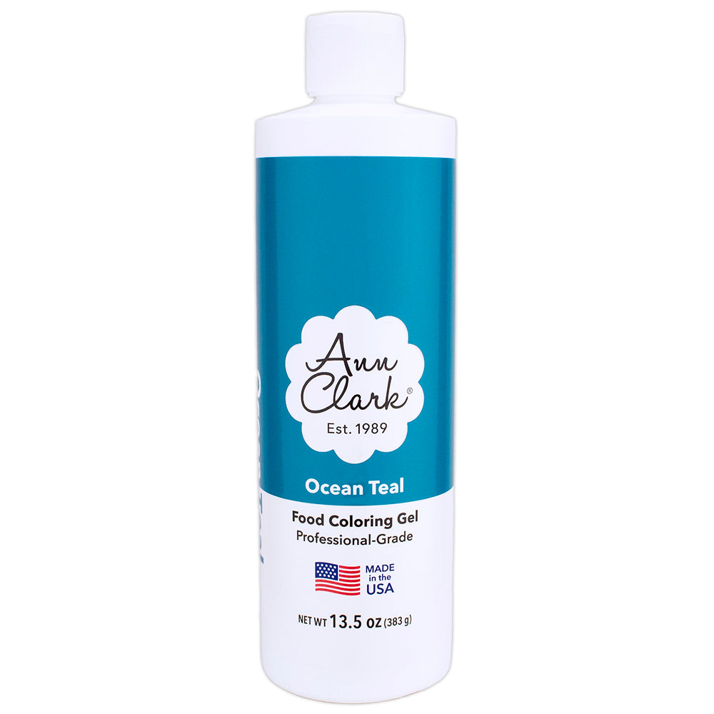 Ann Clark Ocean Teal Food Coloring Gel, Extra Large 13.5 oz. Bottle