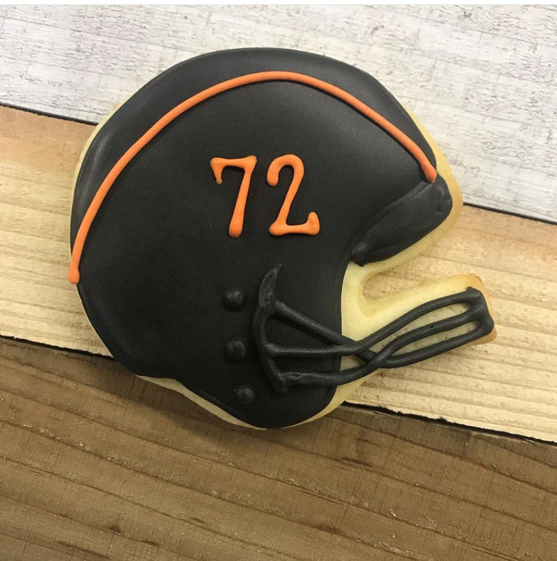 fondant cutout football helmet Football Helmet Cookie Cutter