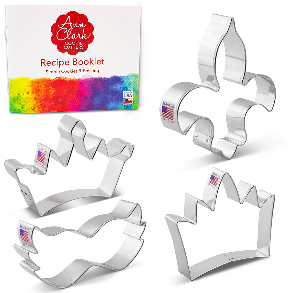 Mardi Gras Cookie Cutter 4 pc set