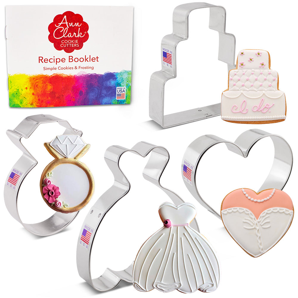 Wedding Cookie Cutter 4 pc set