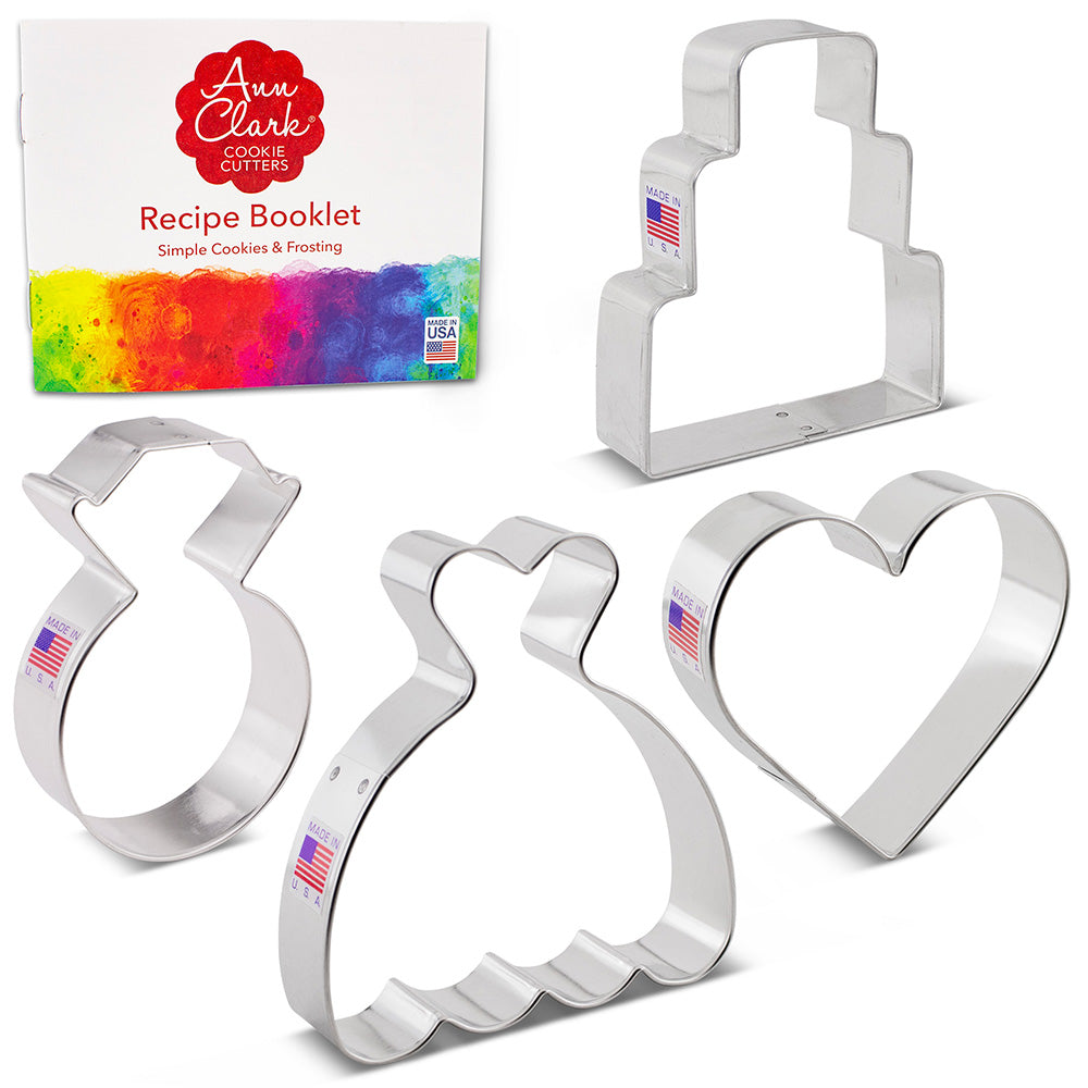 Wedding Cookie Cutter 4 pc set
