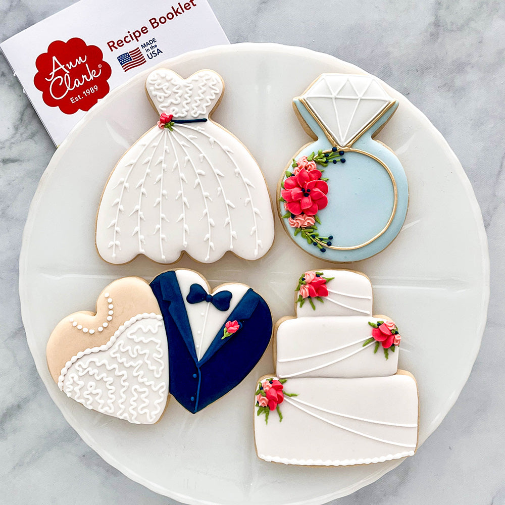 Wedding Cookie Cutter 4 pc set