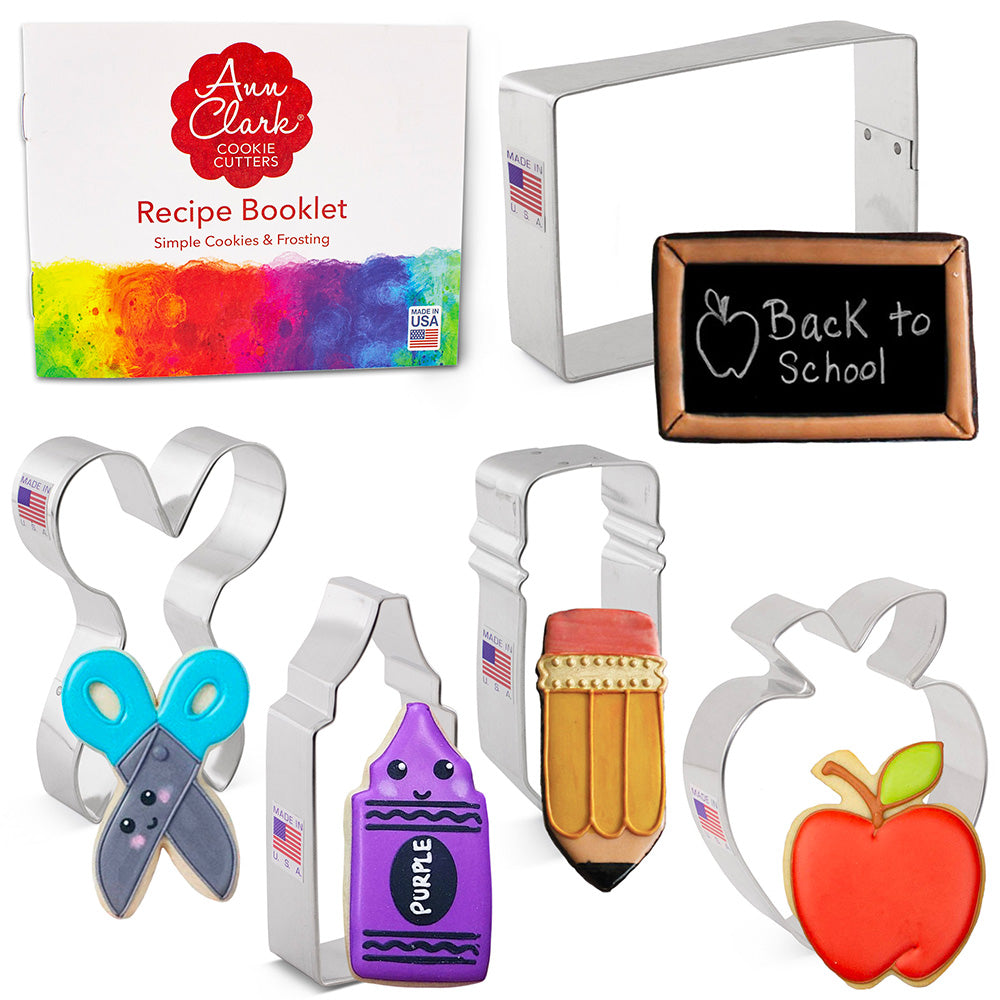 Back to School Cookie Cutter 5 pc set