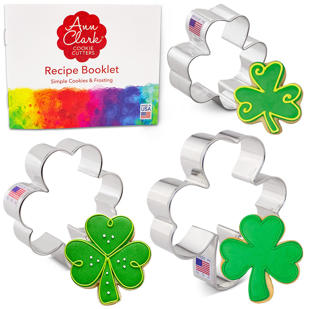 Shamrock Cookie Cutter 3 pc Set