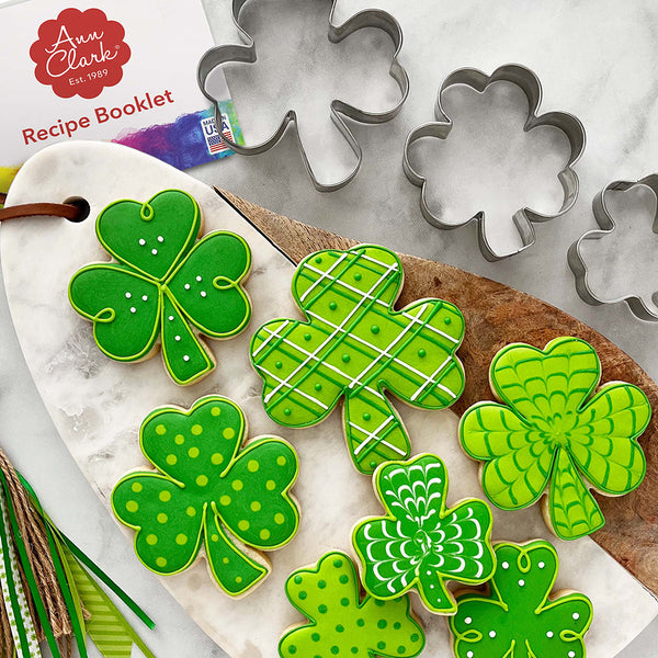 Shamrock Cookie Cutter 3 pc Set | Ann Clark Made in USA