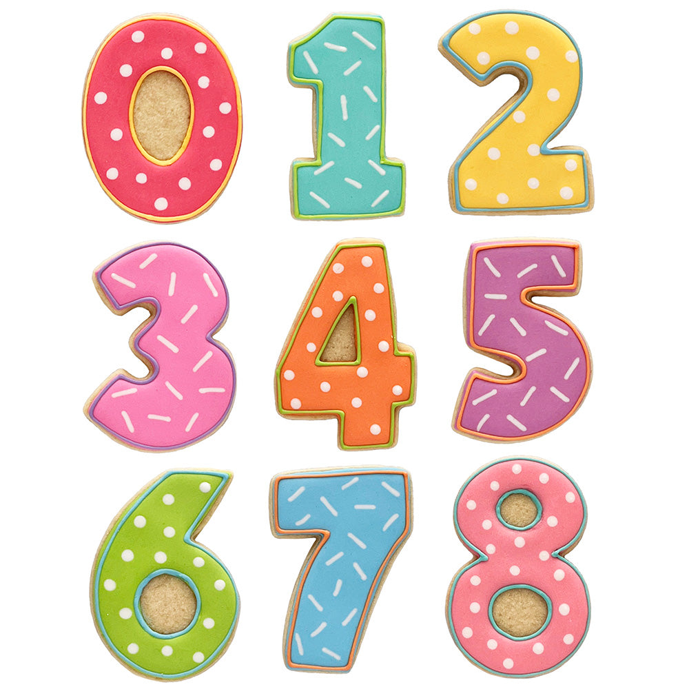 Numbers 9-Piece Cookie Cutter Set