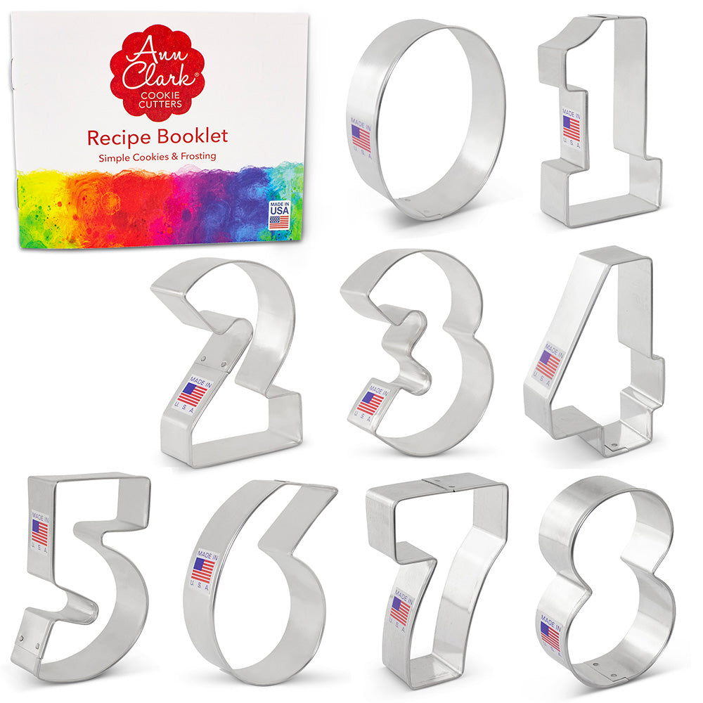 Numbers 9-Piece Cookie Cutter Set