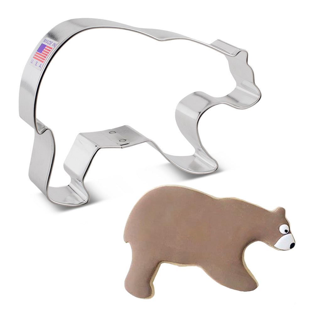 Large Bear Cookie Cutter, 5.25"