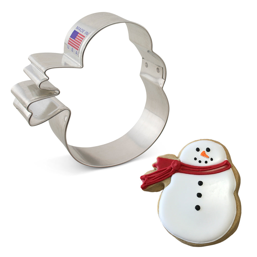 Snowman w/Scarf Cookie Cutter