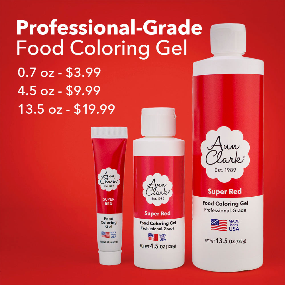 Ann Clark Super Red Food Coloring Gel, Large 4.5 oz. Bottle