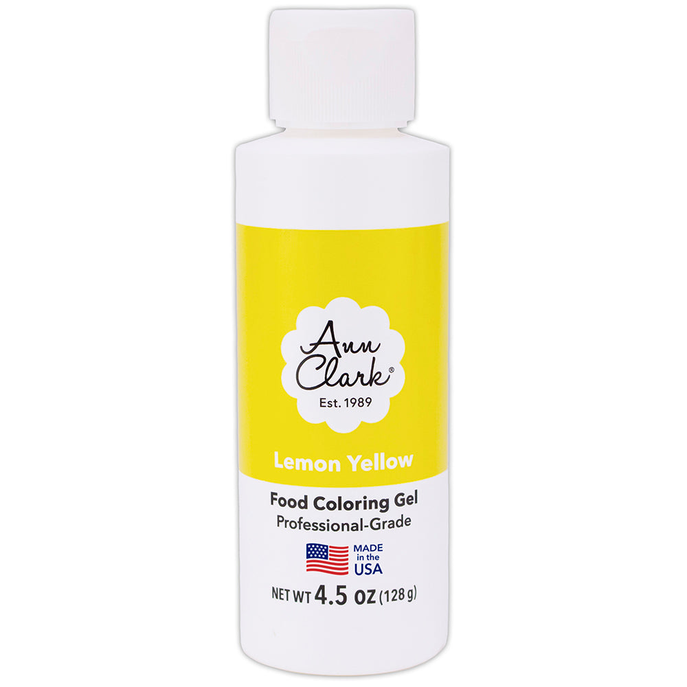 Ann Clark Lemon Yellow Food Coloring Gel, Large 4.5 oz. Bottle