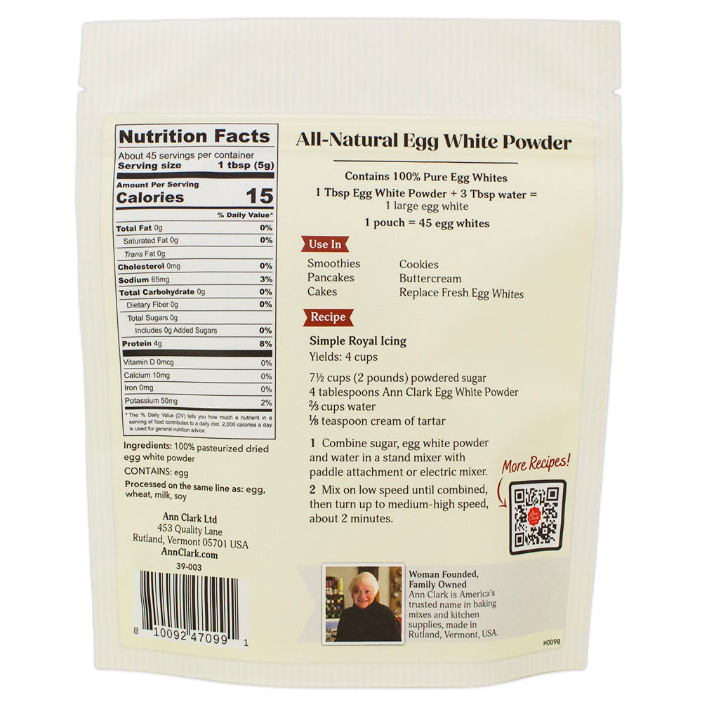 Ann Clark All Natural 100% Egg White Powder, 8 oz