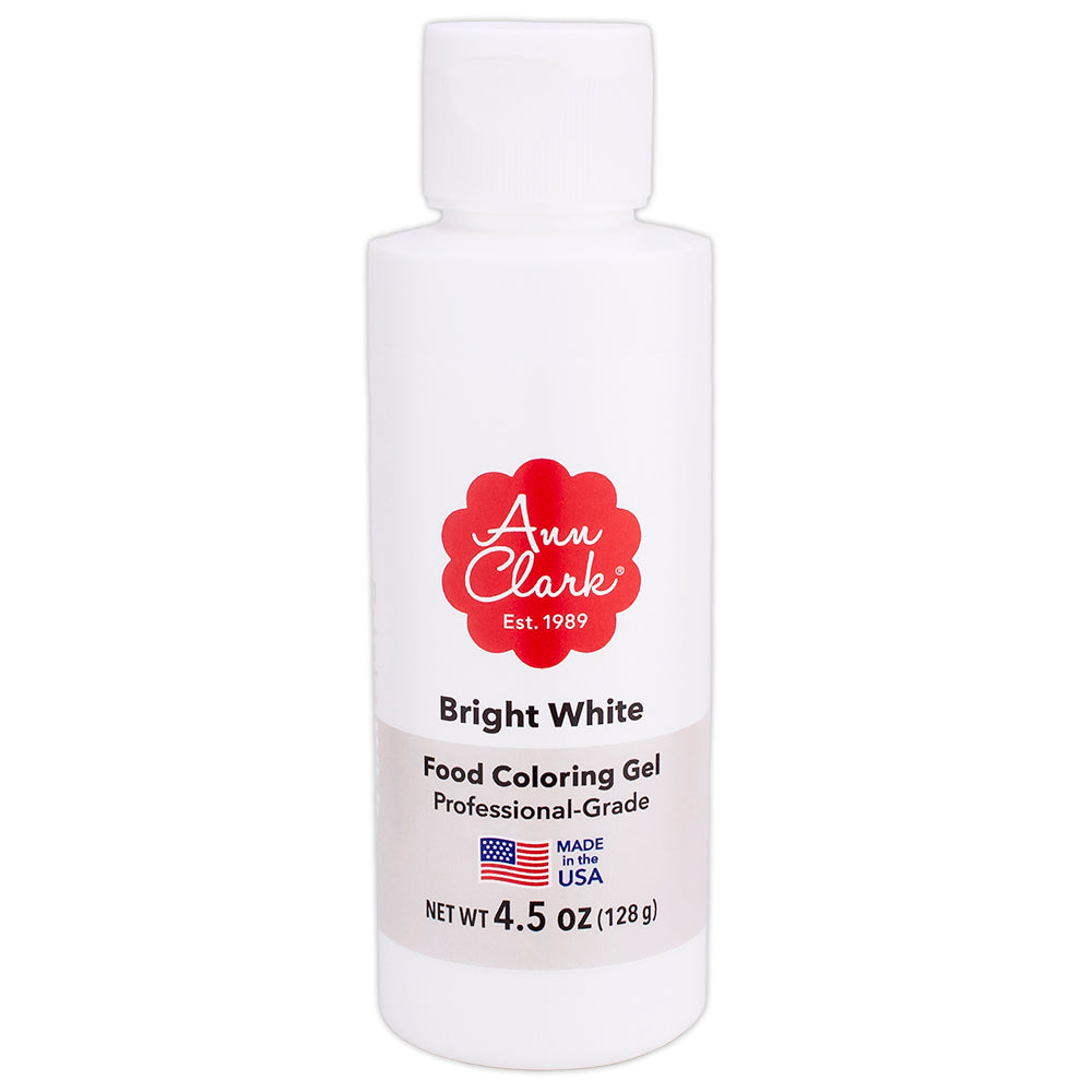 Ann Clark Bright White Food Coloring Gel Large 4.5 oz Bottle