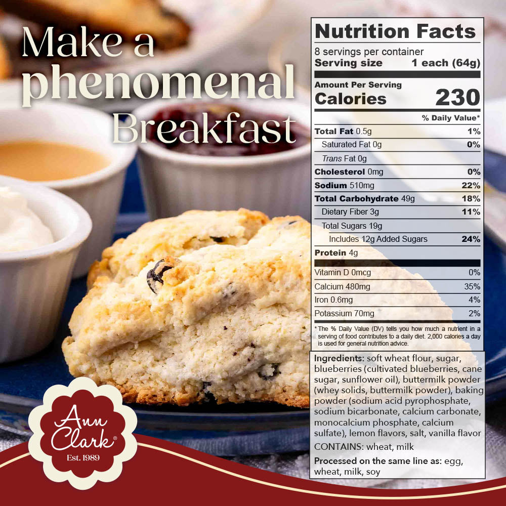 Ann Clark Traditional Lemon Blueberry Scone Mix