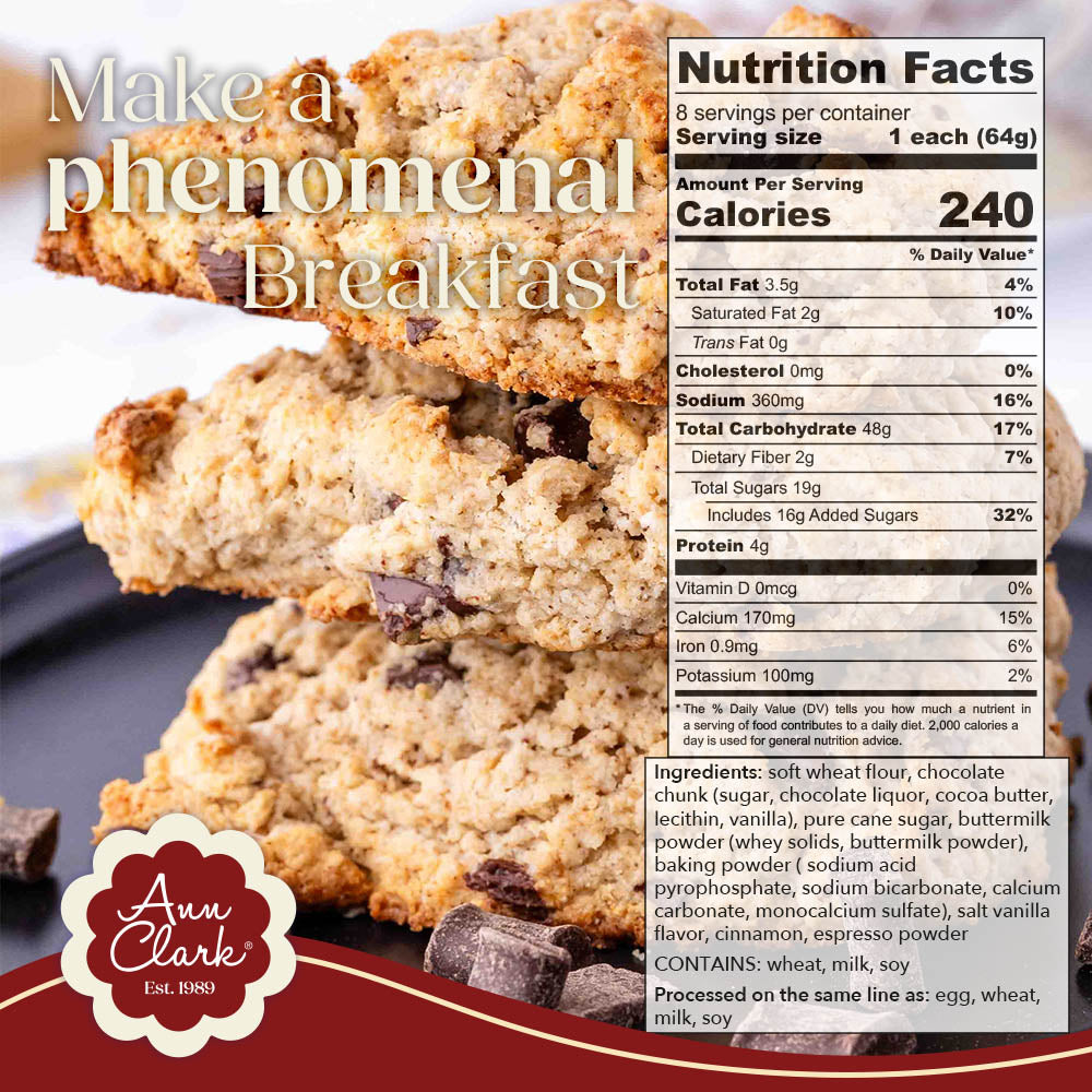 Ann Clark Traditional Chocolate Chunk Scone Mix 