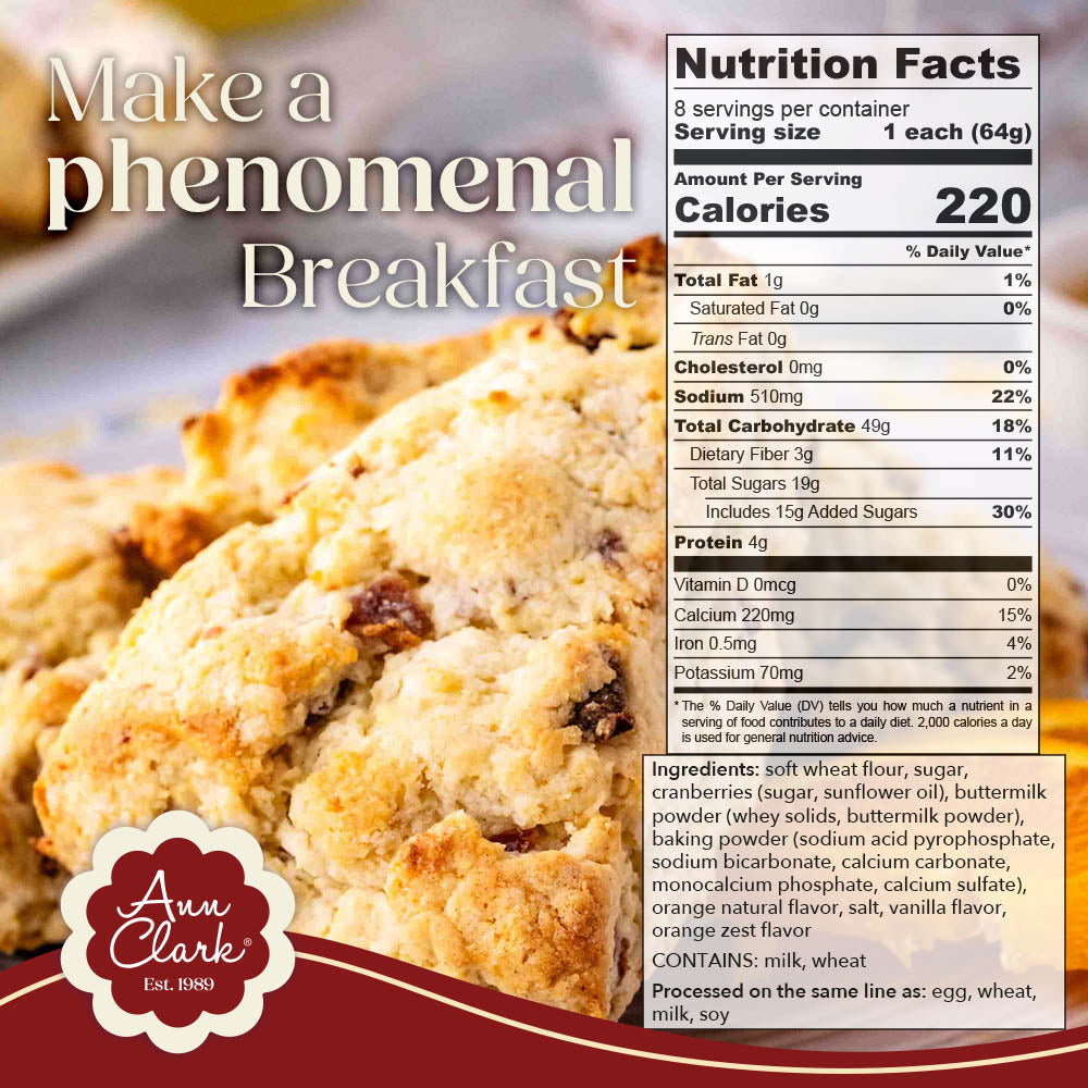 Ann Clark Ann Clark Traditional Cranberry Orange Scone Mix 