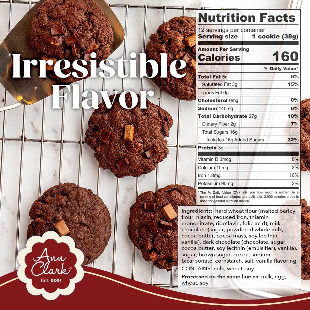 Ann Clark Double Chocolate Chunk Cookie Mix