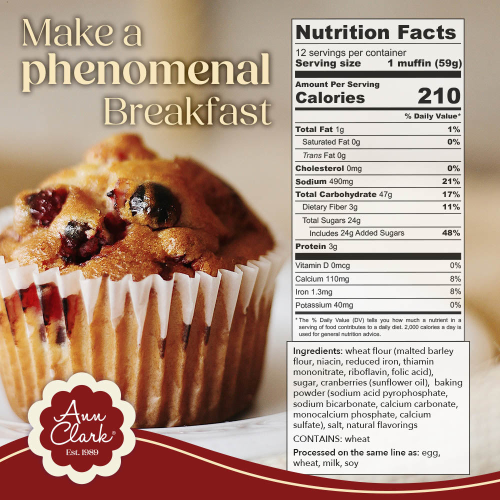 Ann Clark Cranberry Orange Muffin Mix