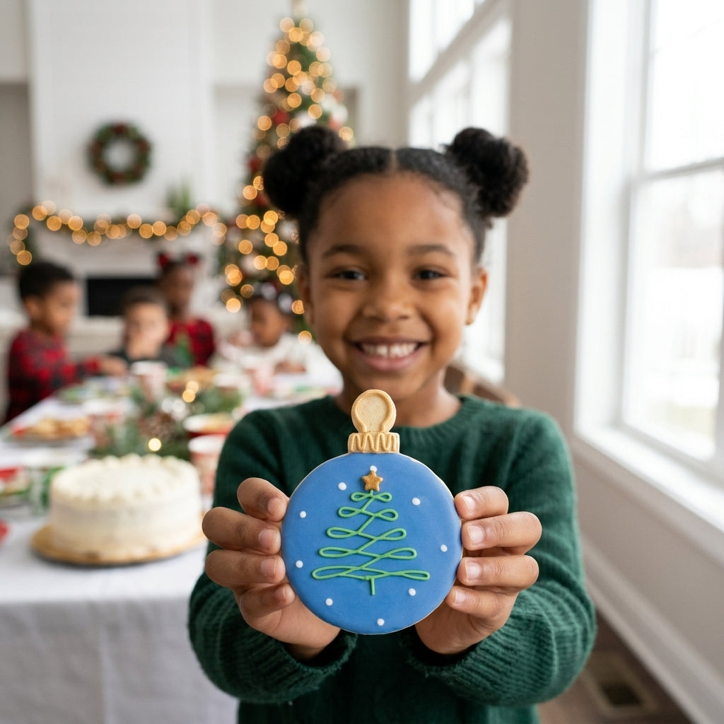 Christmas Ornament Cookie Cutter (Round)