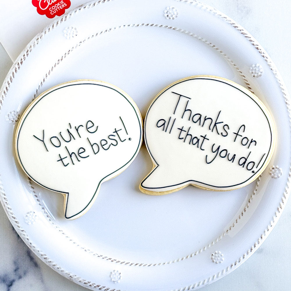 Speech Bubble (From the Vault) Cookie Cutter, 4.5"