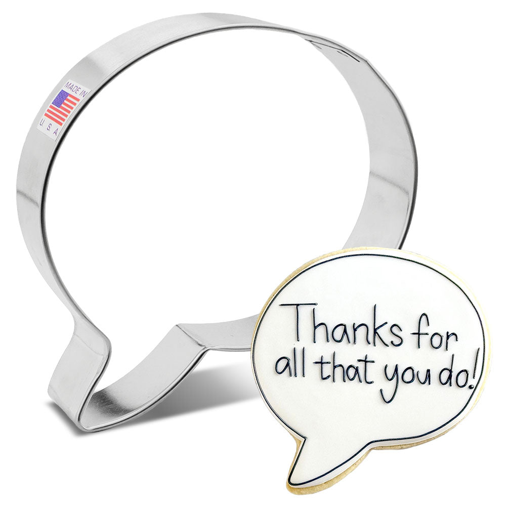 Speech Bubble (From the Vault) Cookie Cutter, 4.5