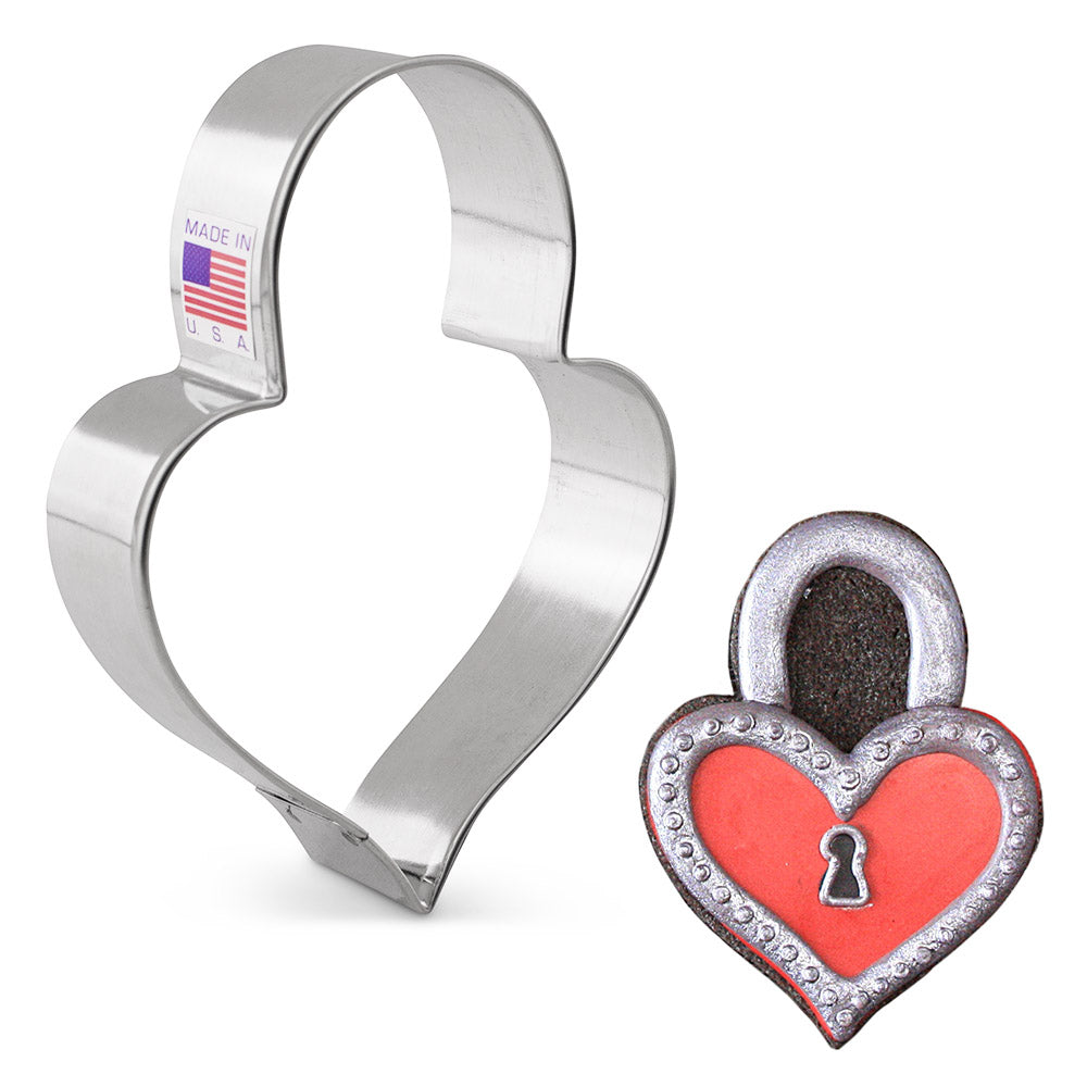 LilaLoa's Heart Padlock Cookie Cutter