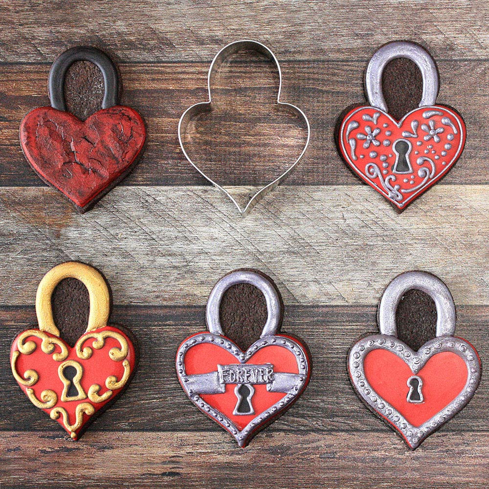 LilaLoa's Heart Padlock Cookie Cutter
